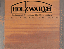 Tablet Screenshot of holzwarth-metallbau.de